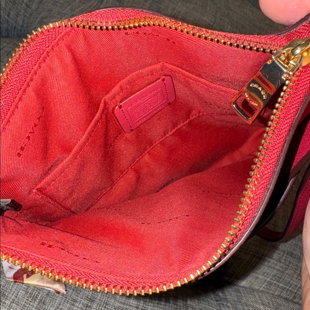 Coach Kitt Messenger Red Leather Crossbody - Picture 13 of 17